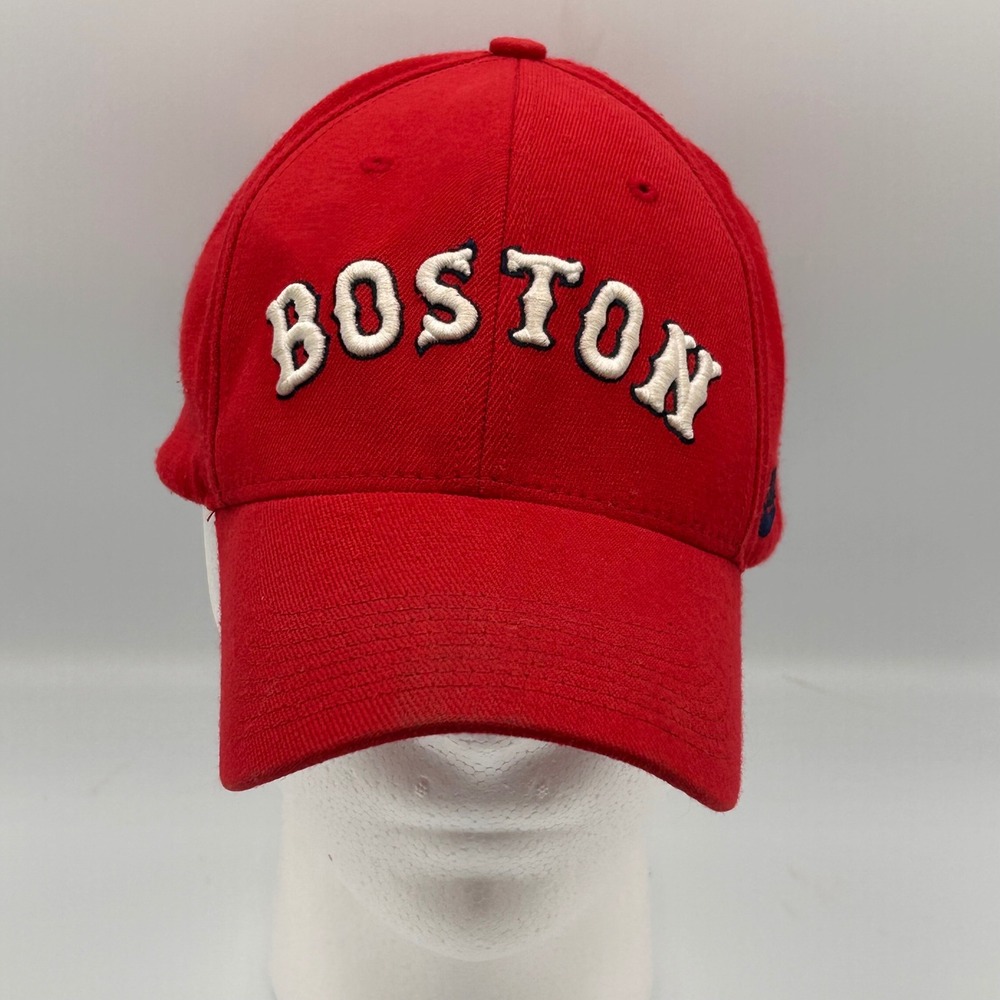 Nike Boston Red Sox Hat Mens VTG Swoosh Flex MLB Baseball Cap One Size Fits Most